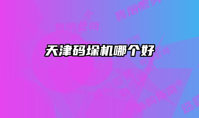 天津碼垛機(jī)哪個好